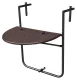 ModernHome Folding Hanging Balcony Table, Brown