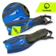 TSUNAMI Swimming and Diving Fins L/XL (42.5-47.5), Blue