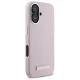 Karl Lagerfeld iPhone 16 Case FW Metal Plate MagSafe, Pink