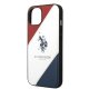 Apple iPhone 14 6.1\'\' US Polo Tricolor Embossed Case Cover (USHCP14SPSO3), White