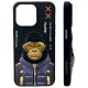 Nimmy Cool&Cute 2.0 Monkey Case for iPhone 15 Pro, Black