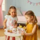 Ecotoys Wooden Tea Set for Kids, 14 Pieces