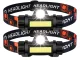 COB 4-in-1 Rechargeable Headlamp with Magnet, Black
