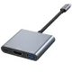 Tech-Protect V1 3in1 USB-C Hub HDMI 4K / USB-A 3.0 / PD 100W, Gray