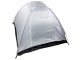 4-Person Camping Igloo Tent with Awning, Silver-Blue