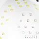 Glow S1 Dual Led UV Nail Lamp 168W, White / Gold