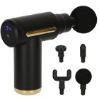 Massage Gun with LED, 4 attachments, 99 power levels, black
