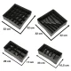Drawer Organizer Set for Underwear and Socks, 4 Pcs, Grey