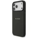Guess Grained Gold Ring MagSafe Case for iPhone 18 Pro Max / 17 Pro Max, Black