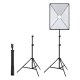 Puluz Studio LED Softbox Lighting Kit 50x70cm with Tripod and 30W Bulb, PU5070EU