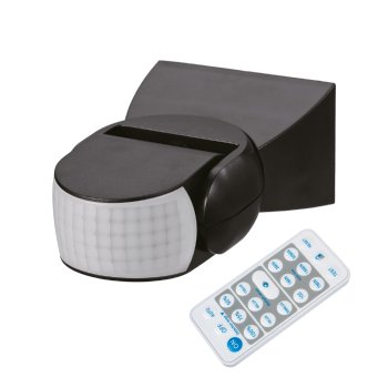 Maclean MCE241 B PIR Motion Sensor with Remote Control, Black