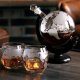 Gift Set Decanter and Whiskey Glasses Globe, 850 ml