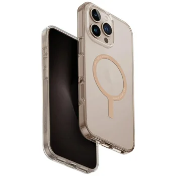 Uniq Clario Magclick Charging Case for iPhone 16 Pro Max, Transparent Gold