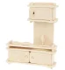 A Set of Wooden Furniture for Dolls, 34 Pcs
