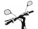 Bicycle Rearview Mirror Set with Reflector, 20–25mm, Black