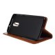 OnePlus 7 PU Leather Wallet Book Case Cover, Brown