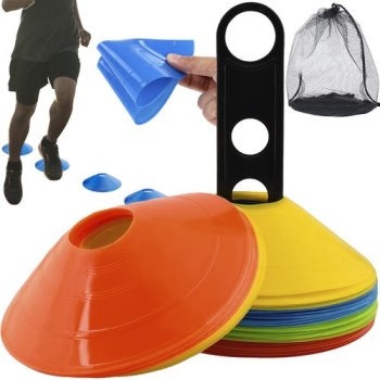 Training Disc Cones Set of 50 with Stand and Bag 23422