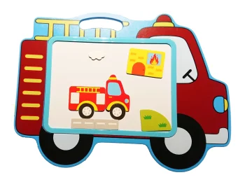 Bakalu Double-Sided Magnetic and Chalk Board Car with Magnets