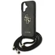 Guess 4G Big Logo Cord Strap Crossbody Case for iPhone 17, Black