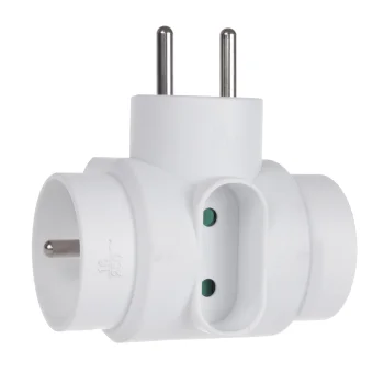 Maclean MCE213 Triple Socket, 2x16A, 1x6A, with Earth, White