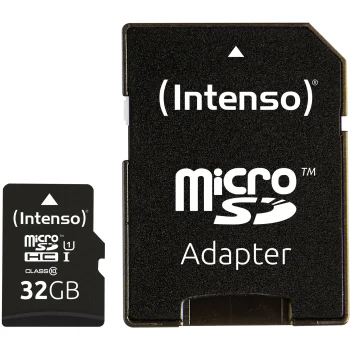 Intenso microSDHC Card 32GB Class 10 UHS-I Premium with Adapter