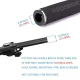 Rockbros BT1001BKBK Sponge Bicycle Handlebar Grips, Black