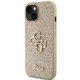 Apple iPhone 15 6.1\'\' Glitter Script Big 4G Case Cover, Gold
