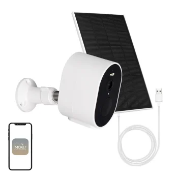 Moes WCM-S24-S 4MP Outdoor Wi-Fi IP Camera with Solar Panel