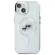 Karl Lagerfeld iPhone 14 Case IML Metal Karl & Choupette MagSafe, White