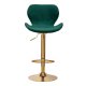 QS-B15 Swivel Adjustable Height Bar Counter Stool Chair, Green