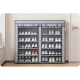 Massido MS-805 Textile Shoe Cabinet, Graphite