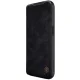 Leather Case with Camera Cover for iPhone 15 Pro Max Nillkin Qin Pro Leather - Black