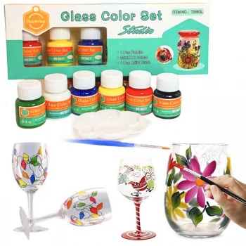Paint Set for Ceramics, Glass, and Porcelain (6x25 ml)