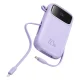 Baseus Qpow2 20000mAh 22.5W Powerbank with Dual Cable with Digital Display + Baseus Simple USB-C 3A Cable 0.3m (White)...