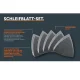 Fein Triangular Sanding Sheet Set 80 mm, 50 pcs (Grit 60-240)