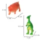 Ikonka Animal Figures Set (Sea, Wild, Farm, Dinosaurs), 48 pcs