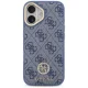 Guess 4G Strass Logo MagSafe Phone Case Cover iPhone 17 - Blue