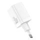 Baseus Super Si Pro Wall Charger 30W USB + USB Type C, White