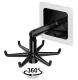 Rotating Kitchen Hanger with 6 Hooks AG880A, Black