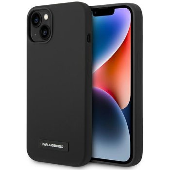 Karl Lagerfeld KLHMP14XSLMP1K iPhone 14 Pro Max 6,7" hardcase black Silicone Plaque Magsafe
