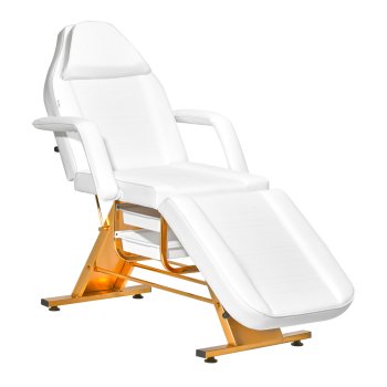 Cosmetic Chair Sillon 202 Gold Pro White