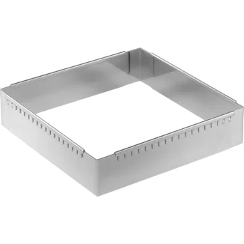 De Buyer Adjustable Square Patisserie Frame 20-37 cm