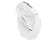 Wireless Desk Fan with LED Light and Rechargeable Battery, White/Silver