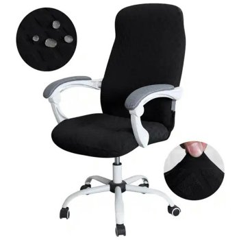 Biroja krēsla pārvalks melns | Office chair cover black