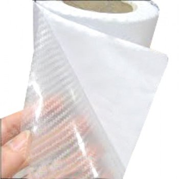 3D Carbon Fiber Vinyl Wrap Roll 1.27x28m, Transparent