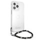 Guess Pearl Case for iPhone 13 Pro Max, Transparent Black