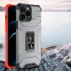 Crystal Ring Case for iPhone 12 Pro Max with Kickstand Ring Holder, Red
