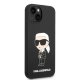 Karl Lagerfeld iPhone 14 Plus vāciņš Silicone Ikonik Karl Melns