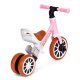 ECOTOYS 2-in-1 bērnu trīsritenis un balansa ritenis, rozā