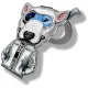 Nimmy Cool&Cute 2.0 Dog Magnetic Pendant & Phone Stand - Gray